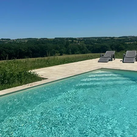 度假居 Le Solquirit - Avec Piscine Et Vue Imprenable 康顿
